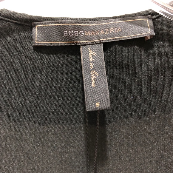 BCBG Black Top with Ruffle Neckline - NWT - Picture 5 of 5
